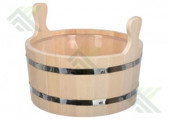 Ушат липовый с пластиковой вставкой 10л.