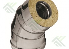 Колено-сэндвич 135гр. д.200х115 цинк/нерж.