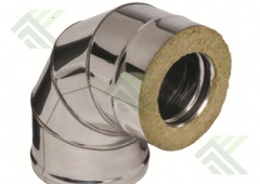 Колено-сэндвич 90гр. д.200х115 цинк/нерж.