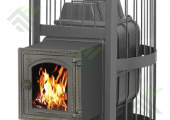 Печь дровяная Везувий Легенда Стандарт 22 (дверца стекло)