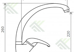Смеситель POLYGRAN ВЫСОКИЙ №16 черный