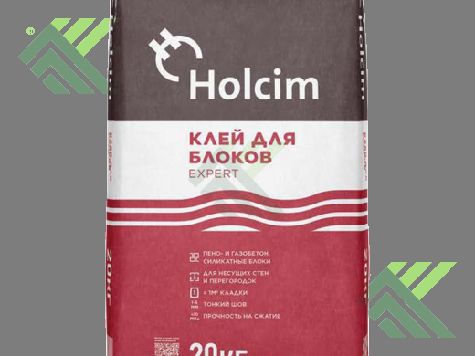 Клей для строительных блоков EXPERT ЦЕМЕНТУМ (бывш Холсим) (20кг)  (по Б/Н>30меш-348р)
