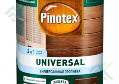 Пропитка для древесины Пинотекс UNIVERSAL 2в1 0,9л. Индонезийский тик