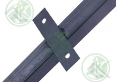 Столб забора 2,4м (профиль 40х40/ планка)