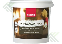 Краска НЕОМИД огнезащитная интерьерная по дер. 1л УЦЕНКА