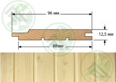 Евровагонка лиственница/сорт Оптима  3м (12,5х96(88)мм) 10шт./уп. (Б/Н от 10уп.-2625р.)