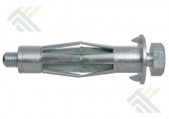 Дюбель мет. складной пустотный 8х54 HM SS (болт)  FISCHER 519783 (50 шт.в уп.)