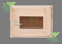 Оконный блок  300х500мм банный липа (тонир. стеклопакет)