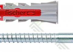 Дюбель с шурупом 10х50 S FISCHER DUOPOWER 555110 (шест. с прессшайбой) (10шт.в уп.)