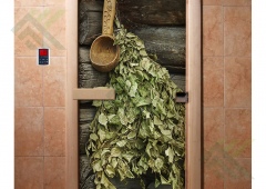 Дверной блок банный стекло фотопечать ( DoorWood)