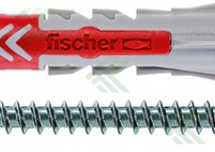 Дюбель с шурупом 6х30 S FISCHER DUOPOWER 555106 (50шт. в уп.)