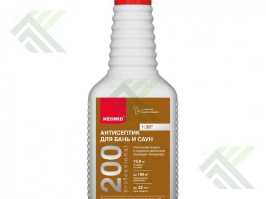 Средство НЕОМИД 200 деревозащита для бань и саун (1:5) 1кг