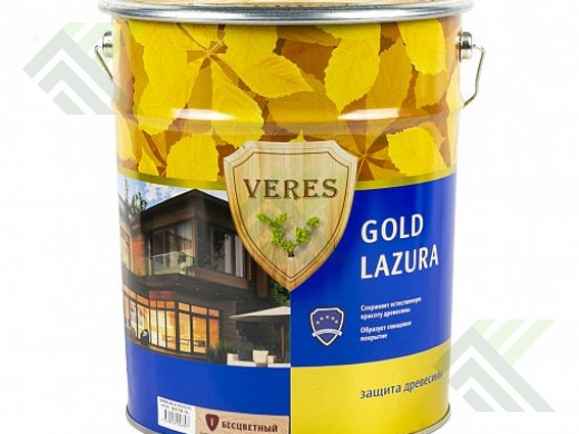 Пропитка для древесины ВЕРЕС GOLD №1 бесцветный 10л