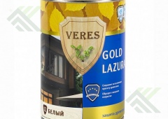 Пропитка для древесины ВЕРЕС GOLD №12 белый 10л