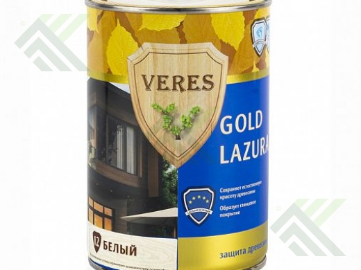 Пропитка для древесины ВЕРЕС GOLD №12 белый 0,9л
