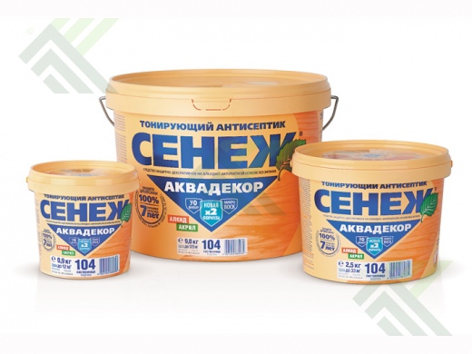 Пропитка для древесины Сенеж Аквадекор 2,5кг Венге №118 УЦЕНКА