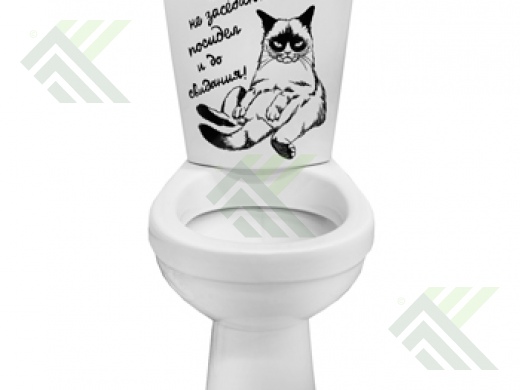 Унитаз-компакт КИРОВ декор КОТ