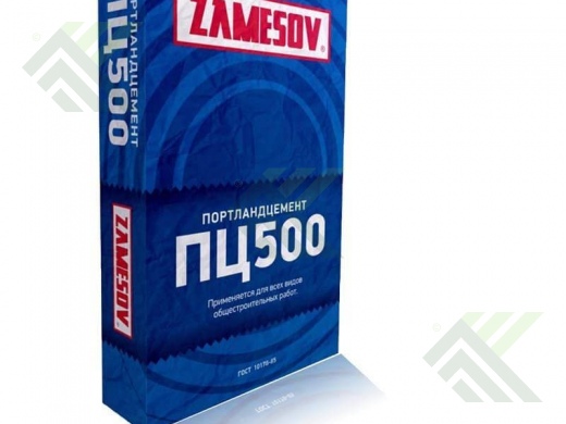 Цемент ПЦ-500 ZAMESOV (25кг)   (по Б/Н>30меш- 297р) 