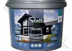Краска  ВЕРЕС FASAD для дер. фасадов акриловая голубой туман 9л