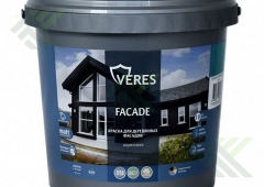 Краска  ВЕРЕС FASAD для дер. фасадов акриловая голубой туман 0,9л
