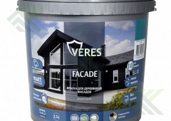 Краска  ВЕРЕС FASAD для дер. фасадов акриловая голубой туман 2,7л