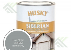 Краска HUSKY SIBERIAN акриловая серый 0,9л