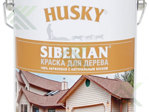 Краска HUSKY SIBERIAN акриловая белая База А 2,7л