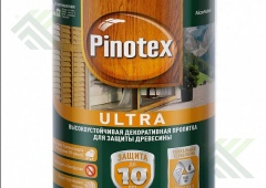 Пропитка для древесины Пинотекс ULTRA 0.9л Бесцветный