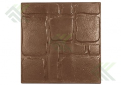 Плитка полимерпесчаная 320х320х20мм (Старый город/Шоколад)