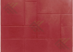 Плитка полимерпесчаная 500х500х35мм (Булыжник/Вишня)