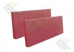 Бордюр полимерпесчаный 515х200х35мм (Вишня)