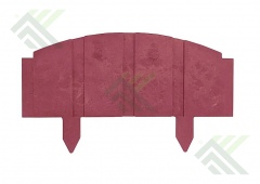 Заборчик садовый (ограждение) 500х285х14мм (Вишня)