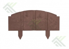 Заборчик садовый (ограждение) 500х285х14мм (Шоколад)