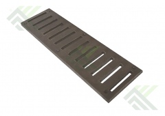 Решётка дренажная полимерпесчаная 500х140х17мм (Шоколад)