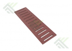 Решётка дренажная полимерпесчаная 500х140х17мм (Вишня)