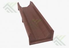 Лоток (канал) для воды полимерпесчаный 500х140х70мм (Вишня)