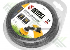 Леска для триммера  квадрат 3,0мм х15м Denzel