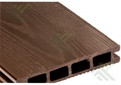 Террасная доска МПК 25х140х3000 мм (тисн. и браш./цвет-шоколад)