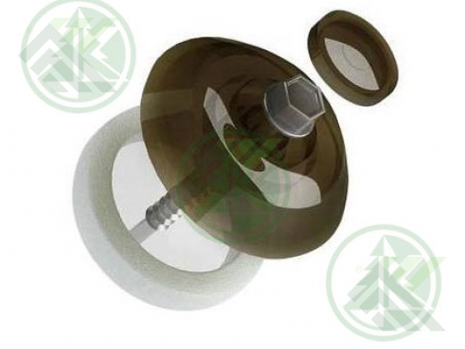 Термошайба поликарбоната универсальная (цвет-терракот)