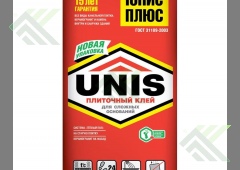 Клей ЮНИС-ПЛЮС плиточный 25 кг. УЦЕНКА