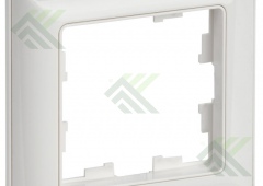 Рамка IEK BRITE бел. 1м.