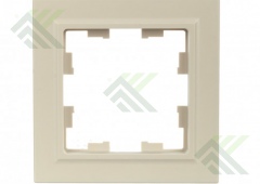 Рамка IEK BRITE беж. 1м.