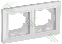 Рамка IEK BRITE бел. 2м.