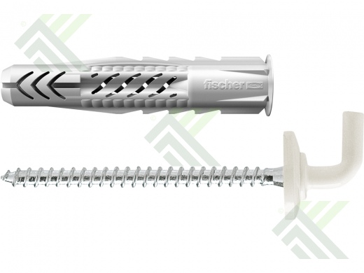 Дюбель с костылем 8х50 (белое покрытие) UX WH N FISCHER 94413 (25 шт. в уп.)