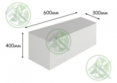 Блок газосиликатный 400х300х600 Уценка