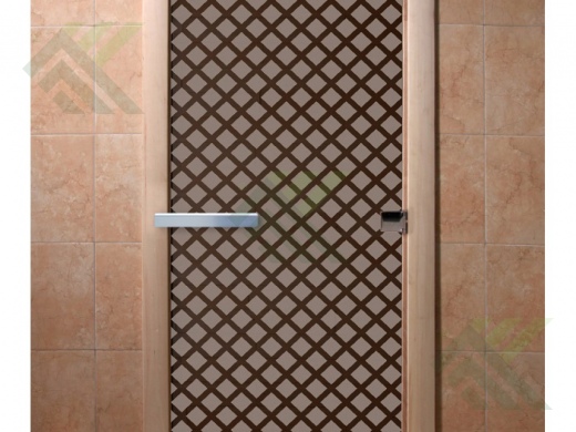 Дверной блок банный стекло ГРАФИТ МАТОВОЕ( DoorWood)  