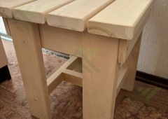 Табурет квадратный  из ПОЛКА (липа)