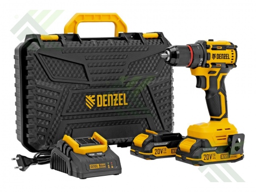 Дрель-шуруповерт DENZEL CDH-BL-20 Li