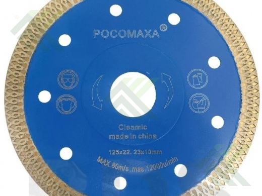 Диск алмазный по керамограниту 125 тонкий РОСОМАХА