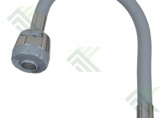 Гусак MELODIA LUXE МКР20645 с лейкой серый